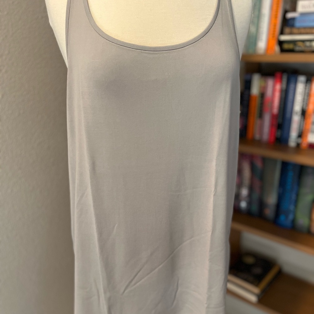 Eileen Fisher Stretch Silk Jersey Scoop Neck Tank Top